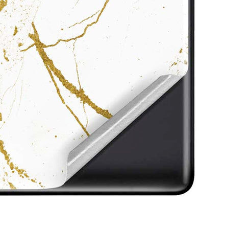White Scattered Marble Google Pixel 6 Skin